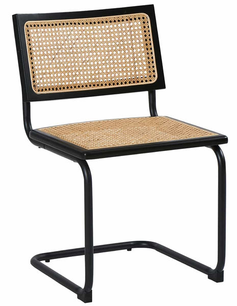 Chaise Piantone en bois noir