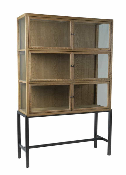 Bibliothèque Gambellato en chêne naturel
