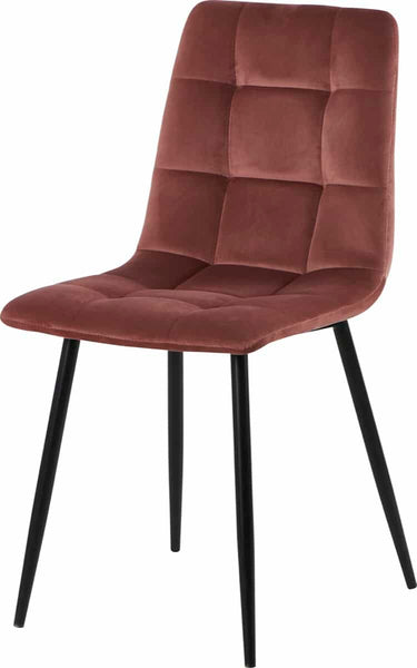 Lot de 2 chaises Baganza en velours