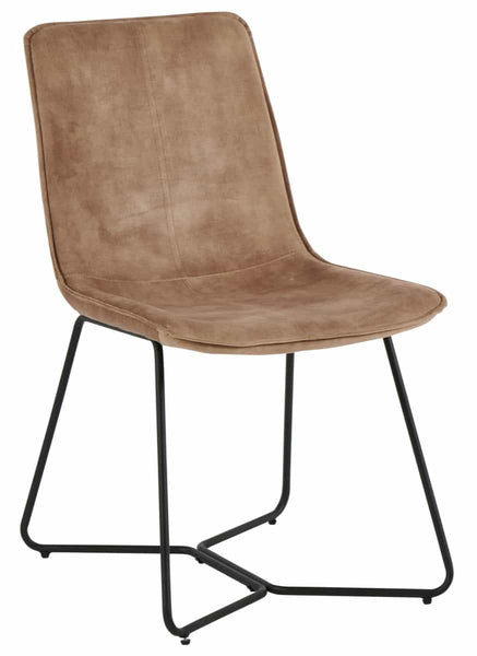 Lot de 2 chaises Corace en velours