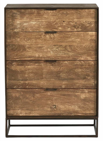 Chiffonnier Vitravo en manguier naturel