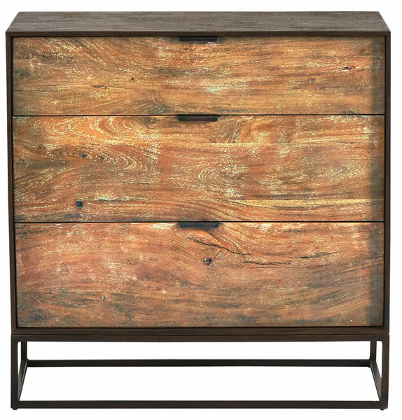 Commode Vitravo en manguier naturel