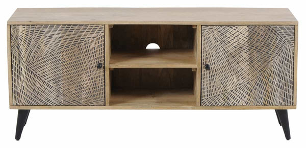 Meuble tv Tacina en manguier naturel