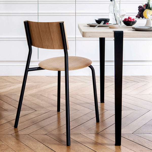 Pied de table Tremithos en métal noir