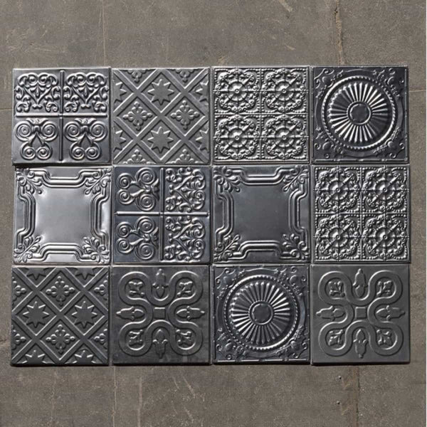 Set de 12 plaques Balsas en métal argenté