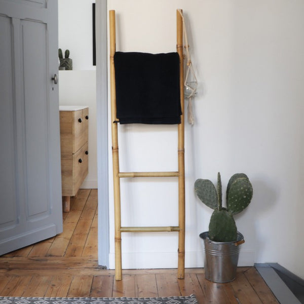 Échelle porte serviette BAMBOU naturel