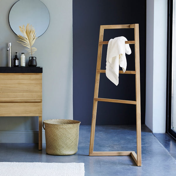 Porte-serviette Homem en teck naturel