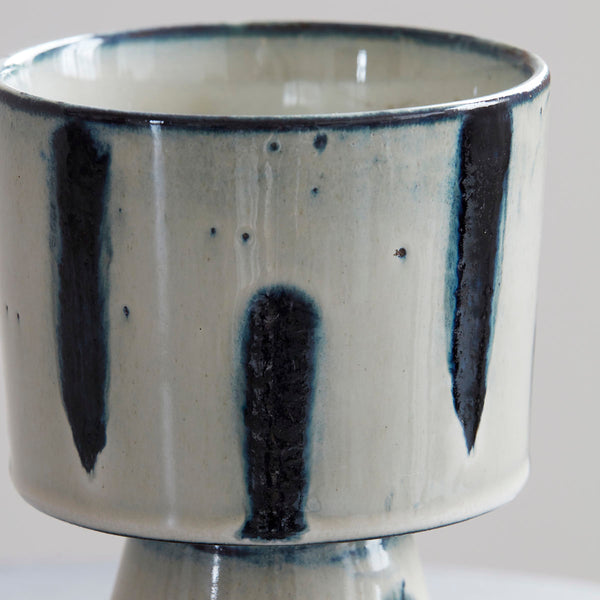 Pot Cabral en céramique bleu roi