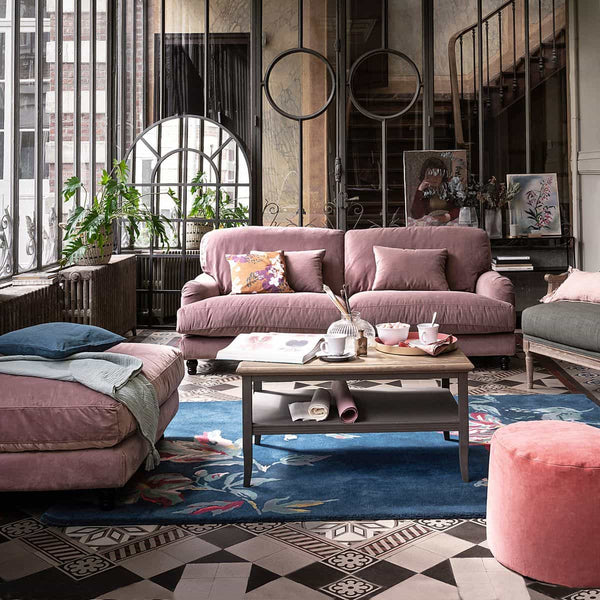 Pouf Ferrand en velours