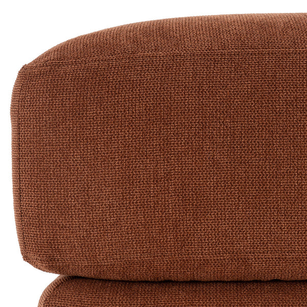 Pouf, tissu texturé, FLUME