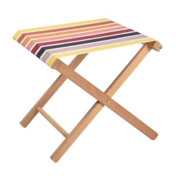 Fauteuil/Pouf de Jardin Florido en hêtre et 100% coton bio ocre