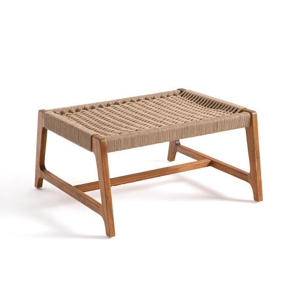 Repose-pieds Leysse en acacia beige