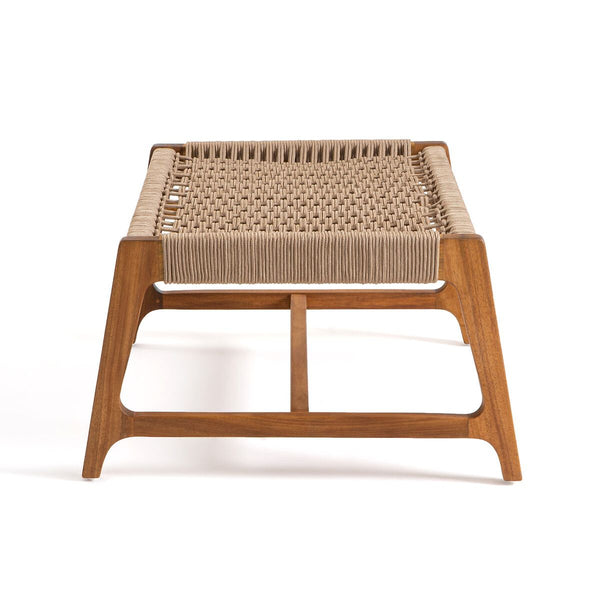 Repose-pieds Leysse en acacia beige