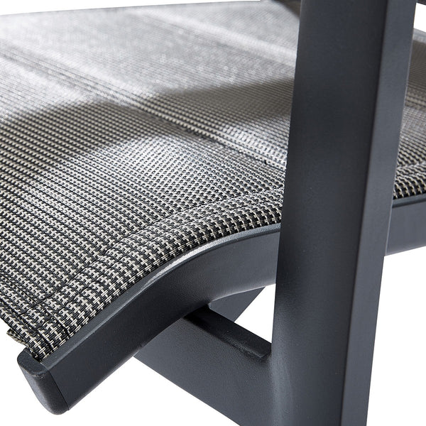 Salon de jardin extensible en aluminium et verre 8/12 places ARRIOUS, gris