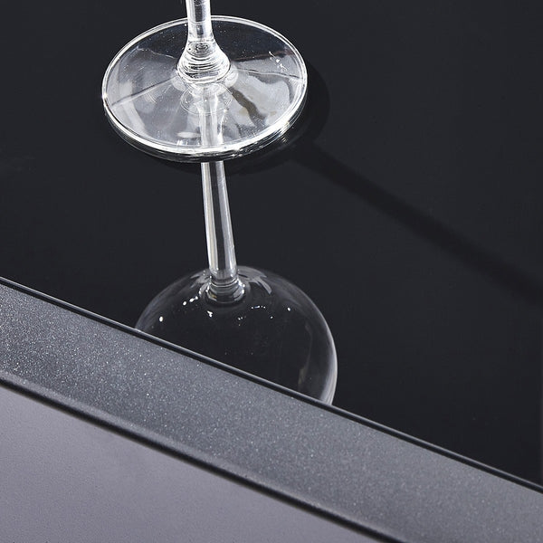 Salon de jardin extensible aluminium noir 6/10 places ARRIOUS, noir