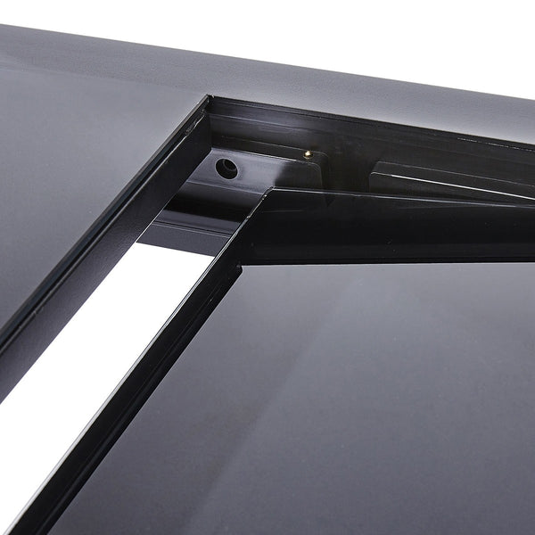 Salon de jardin extensible aluminium noir 6/10 places ARRIOUS, noir