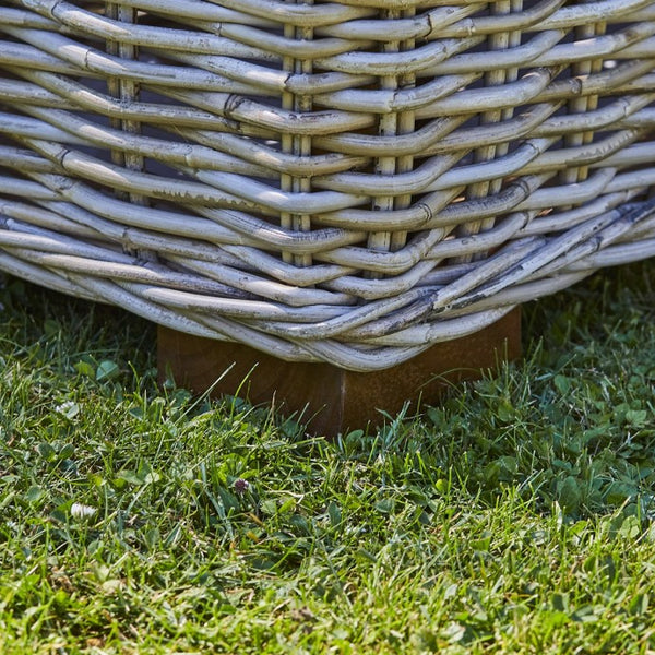 Salon de jardin en kubu naturel TRACENS,blanc