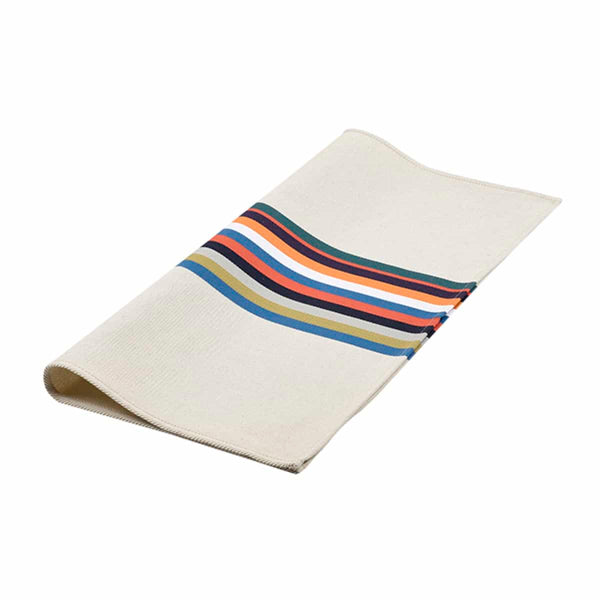 Serviette de table Pesquéria en coton et lin canard