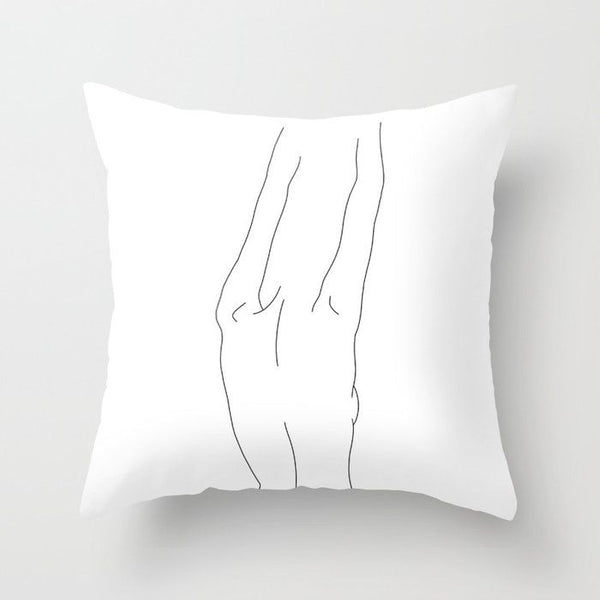 US - Coussin Ossipee en polyester blanc