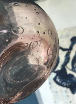 Vase Sazava en verre soufflé Biot