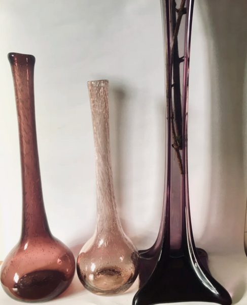 Vase Sazava en verre soufflé Biot