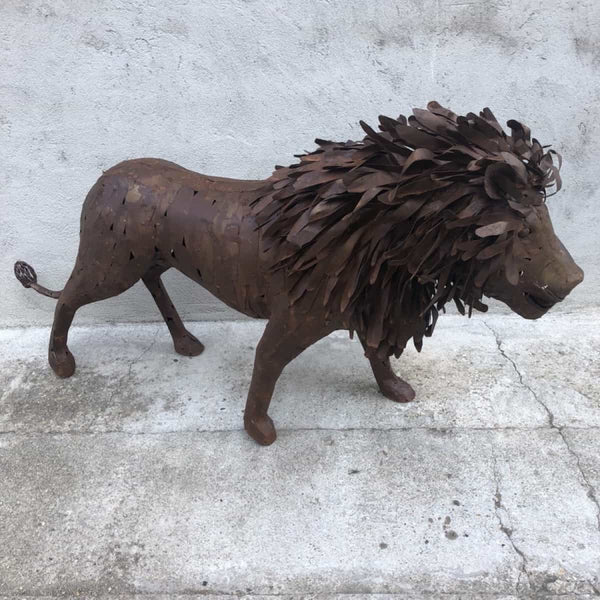 Statuette/Sculpture Árias en métal rusty