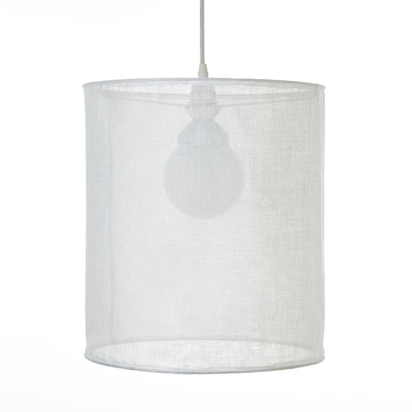 Suspension Ource en gaze de lin blanc