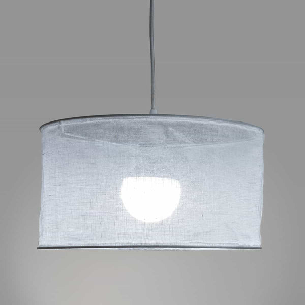 Suspension Ource en gaze de lin blanc