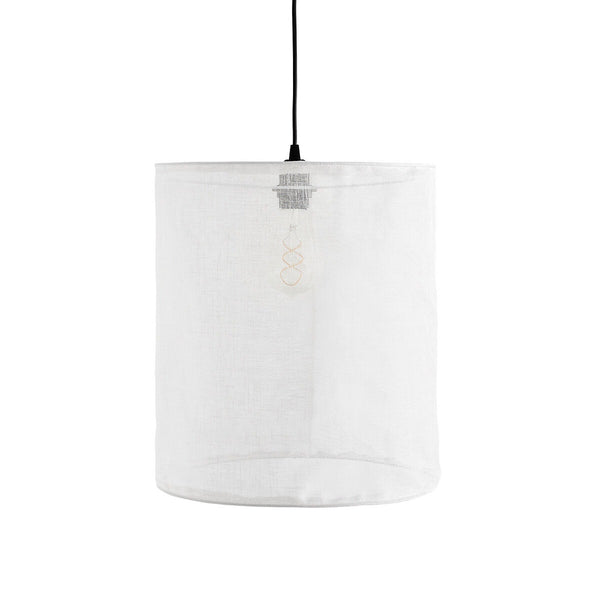 Suspension Raddon en voile de lin crème crème