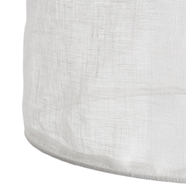 Suspension Raddon en voile de lin crème crème