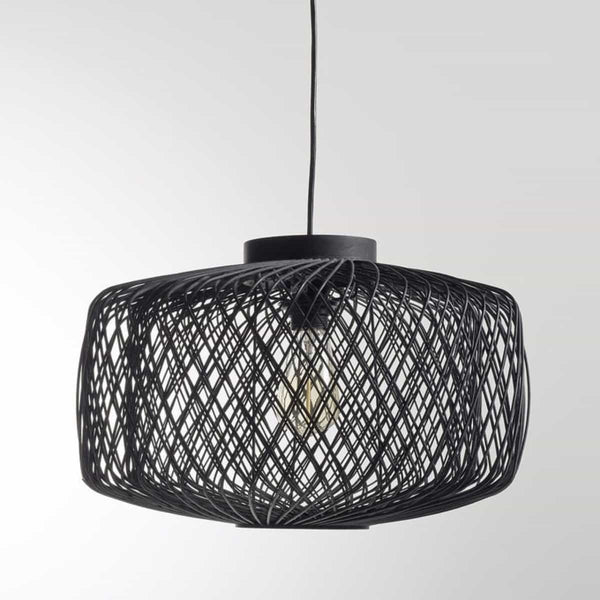 Suspension Tercero en rotin tissé (non élec)