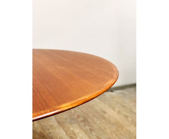 Table à manger Indus en teck extensible ronde