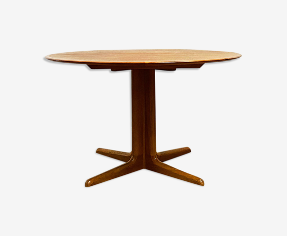 Table à manger Indus en teck extensible ronde