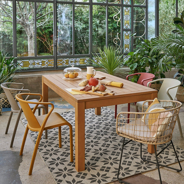 Table de jardin Gesse en eucalyptus naturel