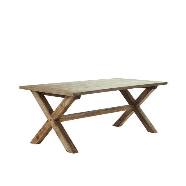 Table en bois de teck recyclé 8 personnes AULE naturel