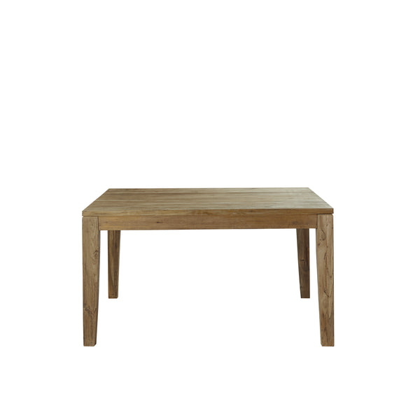 Table extensible en bois de teck recyclé carrée 12 personnes AULE naturel