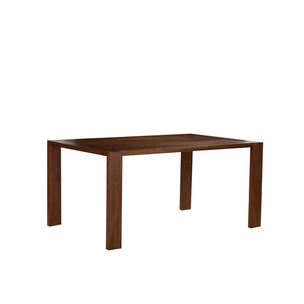 Table en bois marron finition noyer 160 AUSSEILLA, marron