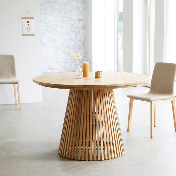Table en bois de teck 120 EMPARIS naturel