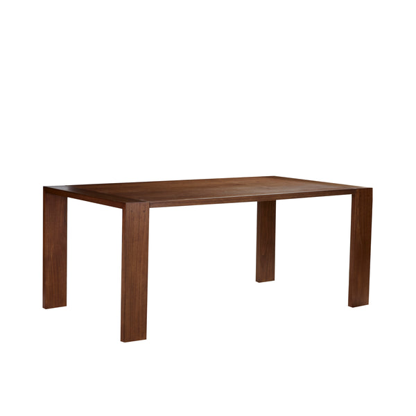 Table en bois marron finition noyer 8 personnes AUSSEILLA, marron