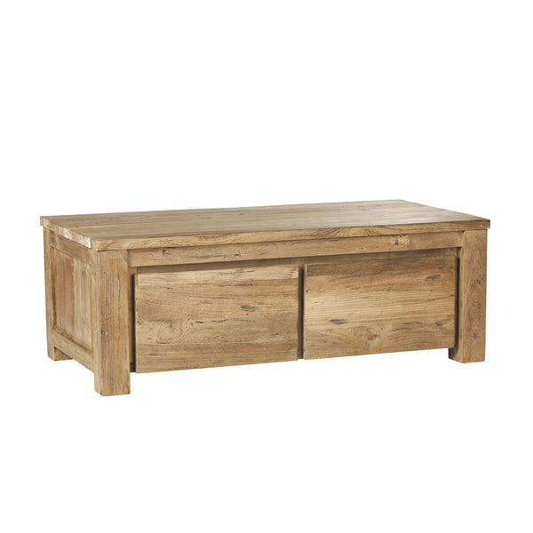 Table basse en bois de teck recyclé 120 AULE naturel