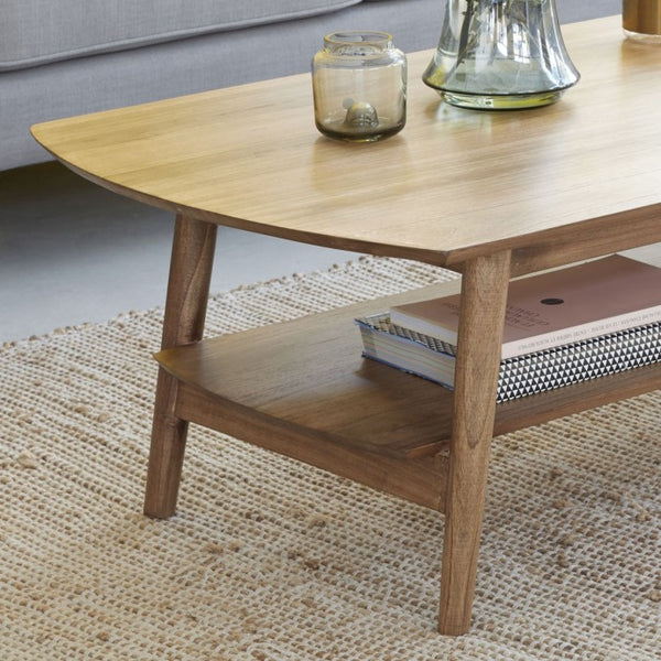 Table basse en bois de mindy 130 CADEROLLES, naturel
