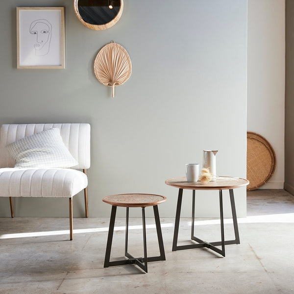 Tables basses gigognes Esk en acacia