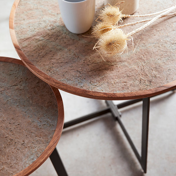 Tables basses gigognes Esk en acacia