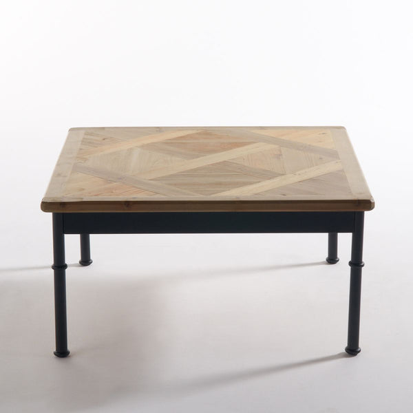 Table basse marquetée Garbet en naturel