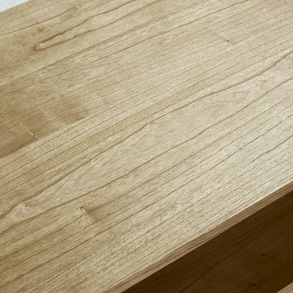 Table basse en bois de mindy avec tiroir 120 ISABY, naturel