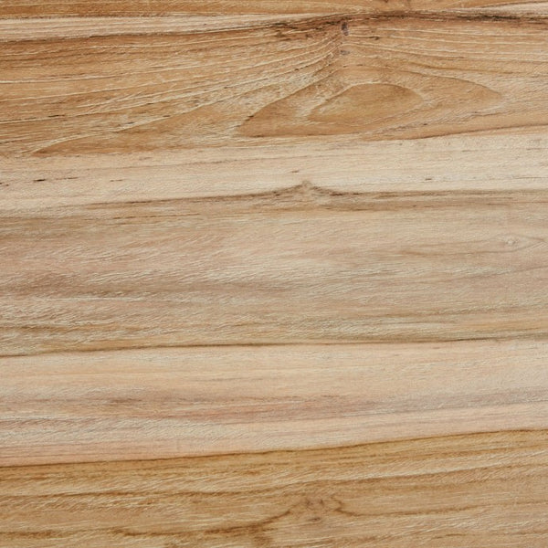 Table basse en bois de teck et métal naturelle ROY, noir