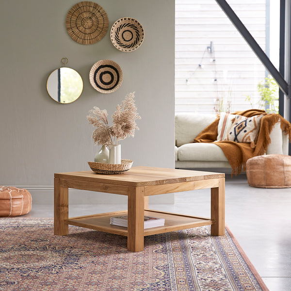 Table basse Saltadouro en teck naturel