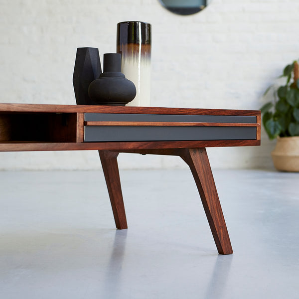 Table basse Sambre en palissandre naturel