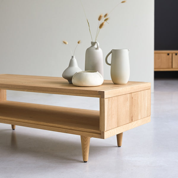 Table basse, SAÔNE, en chêne, chêne