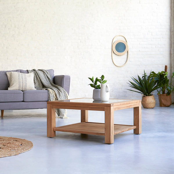 Table basse Satao en teck naturel